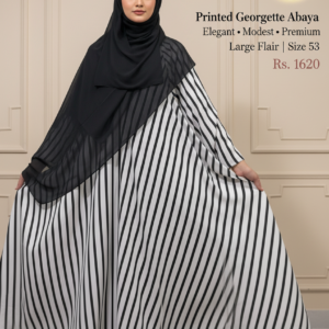 printed georgette abaya