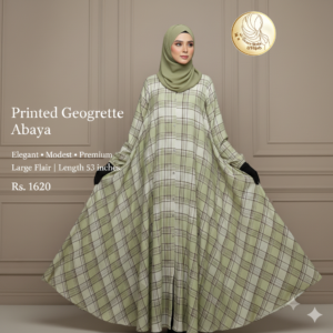 printed georgette abaya