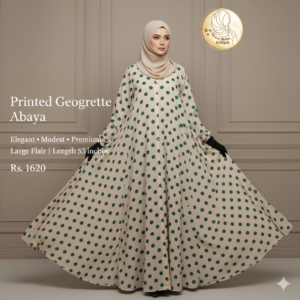 printed georgette abaya