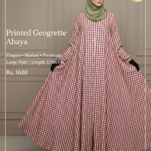 printed georgette abaya
