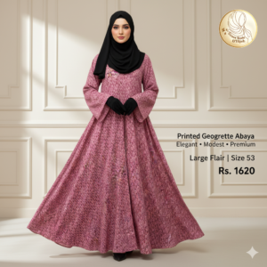 printed georgette abaya