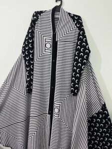 printed georgette abaya