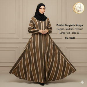 printed georgette abaya