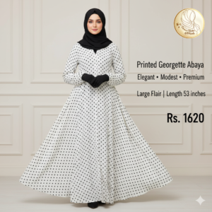 printed georgette abaya