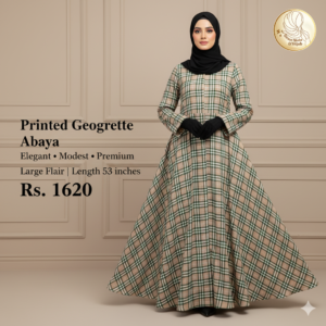 printed georgette abaya