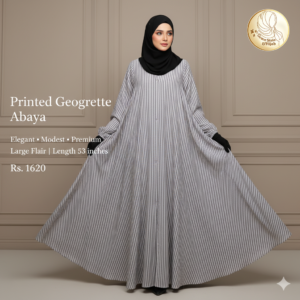 printed georgette abaya