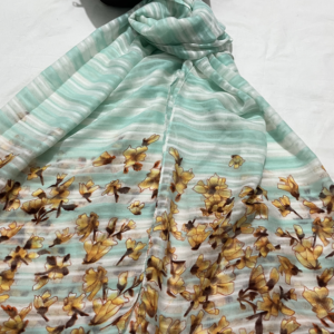 printed cotton linen scarfs