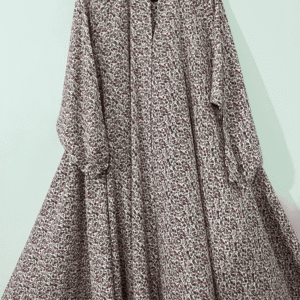 printed georgette abaya