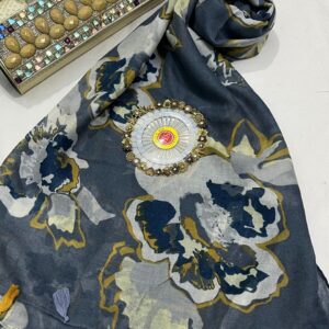 printed lawn scarf