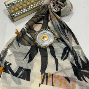 printed lawn scarf