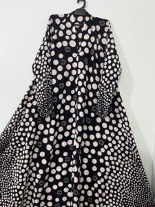 printed georgette abaya