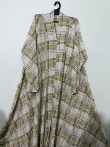printed georgette abaya