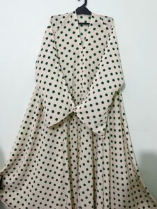 printed georgette abaya