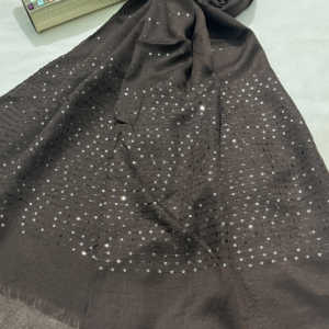 sequence lawn hijab chocolate brown