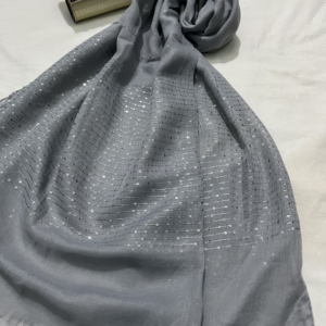 sequence lawn hijab grey